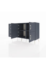 Kronos Konsol 2 Raflı 4 Çekmeceli 4 Kapaklı 132x59x83 - S606M032V17C