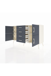 Kronos Konsol 2 Raflı 4 Çekmeceli 4 Kapaklı 132x59x83 - S606M033V08C