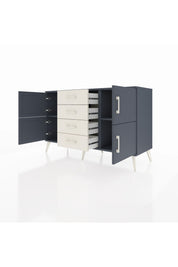 Kronos Konsol 2 Raflı 4 Çekmeceli 4 Kapaklı 132x59x83 - S606M033V16C