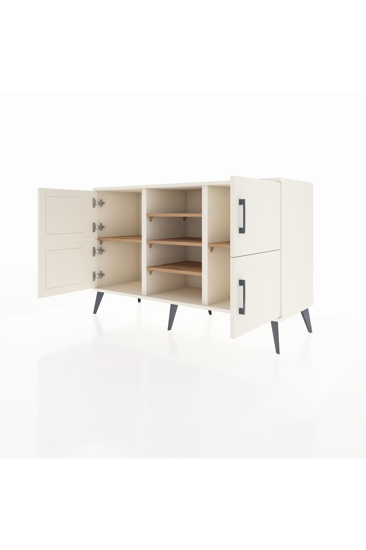Kronos Konsol 5 Raflı 4 Kapaklı 132x59x83 - S606M034V06C