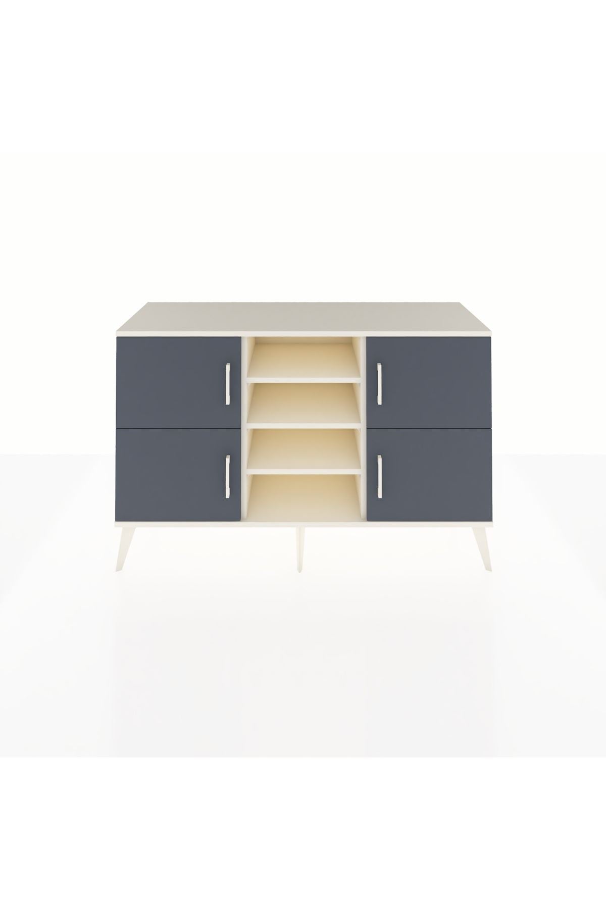 Kronos Konsol 5 Raflı 4 Kapaklı 132x59x83 - S606M034V07C