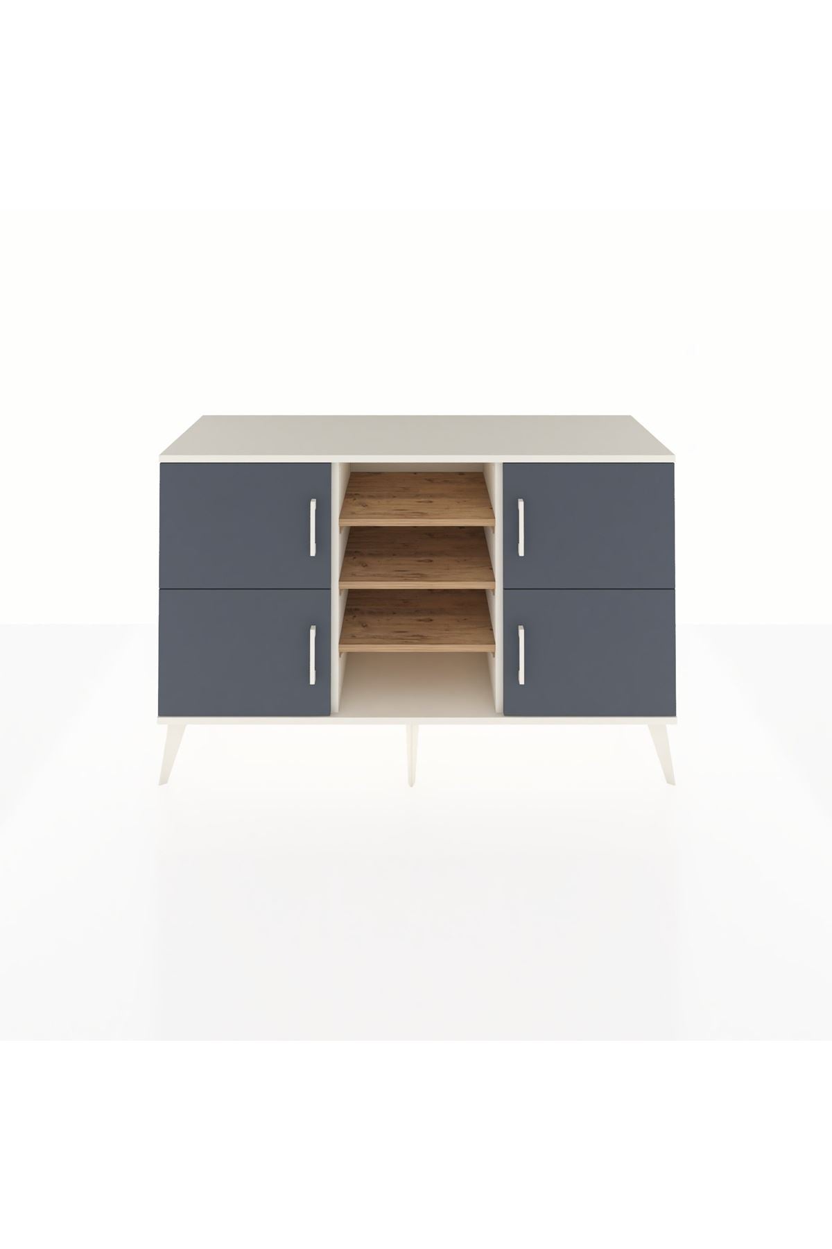 Kronos Konsol 5 Raflı 4 Kapaklı 132x59x83 - S606M034V09C