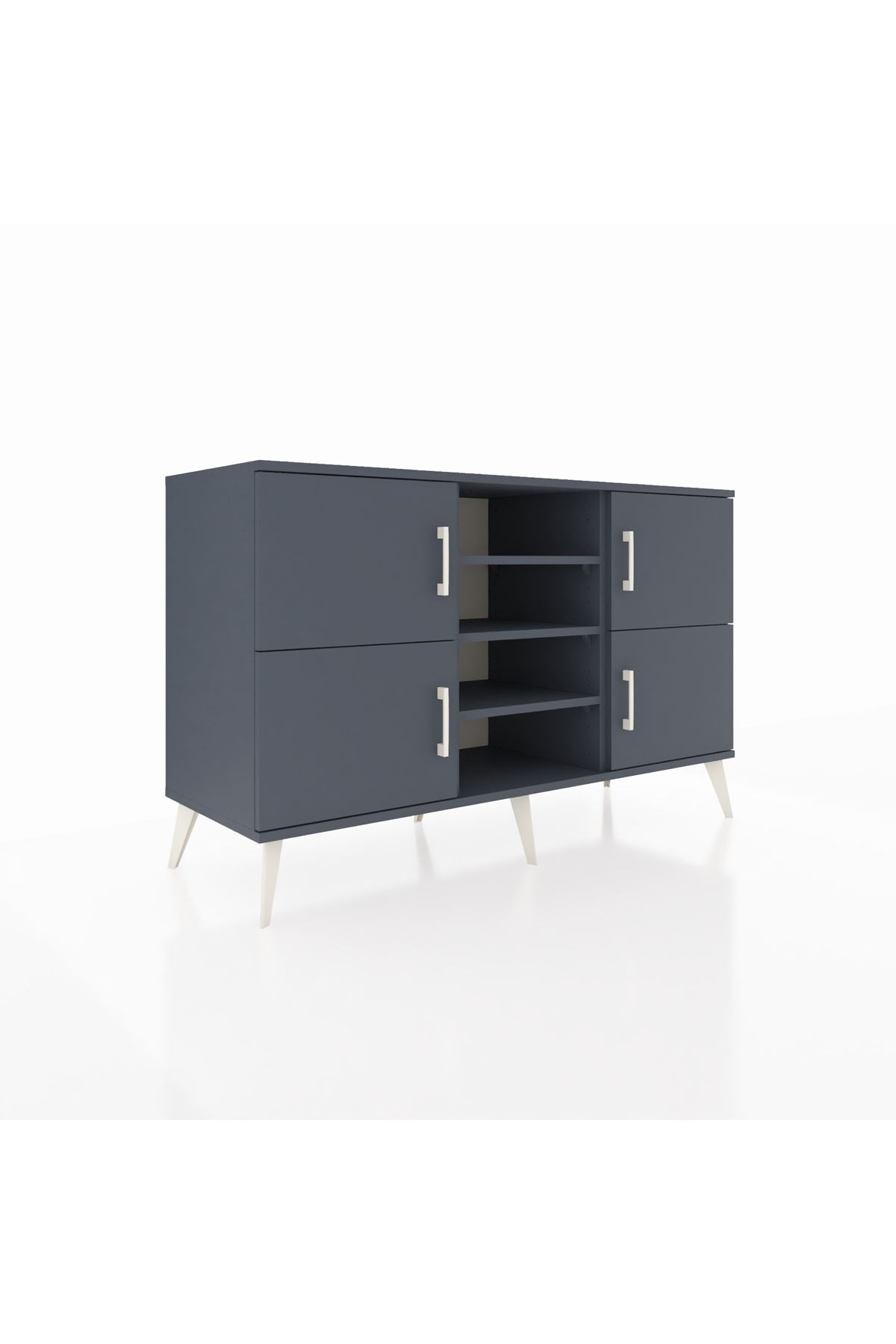 Kronos Konsol 5 Raflı 4 Kapaklı 132x59x83 - S606M034V17C