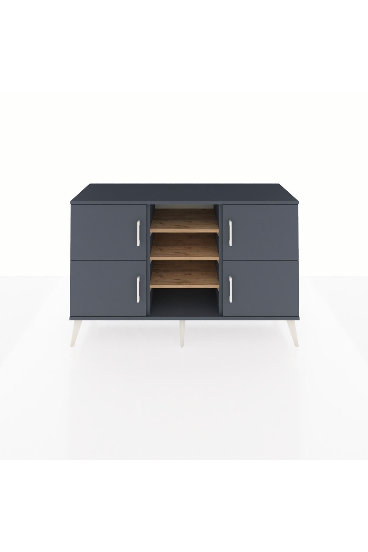 Kronos Konsol 5 Raflı 4 Kapaklı 132x59x83 - S606M034V18C