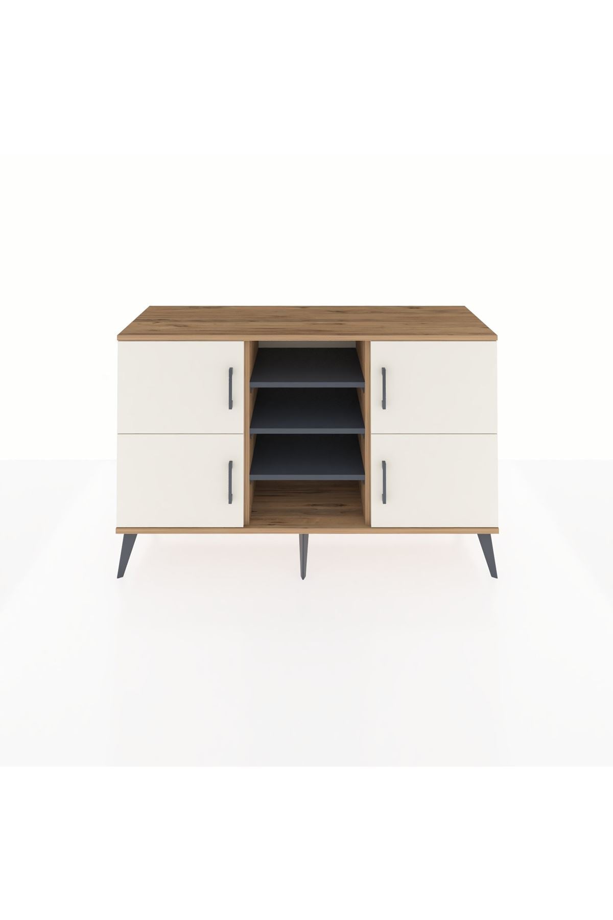 Kronos Konsol 5 Raflı 4 Kapaklı 132x59x83 - S606M034V23C