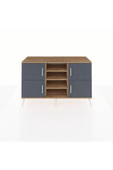 Kronos Konsol 5 Raflı 4 Kapaklı 132x59x83