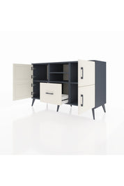 Kronos Konsol 4 Raflı Tek Çekmeceli 4 Kapaklı 132x59x83 - S606M035V13C