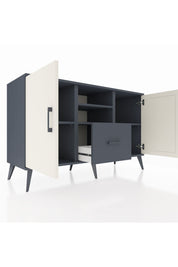 Kronos Konsol 4 Raflı Tek Çekmeceli 2 Kapaklı 132x59x83 - S606M036V14C