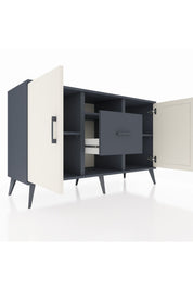 Kronos Konsol 3 Raflı Tek Çekmeceli 2 Kapaklı 132x59x83 - S606M037V14C