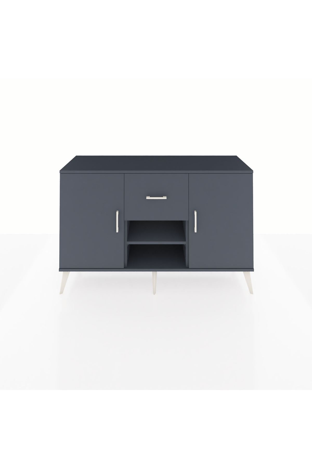 Kronos Konsol 3 Raflı Tek Çekmeceli 2 Kapaklı 132x59x83 - S606M038V17C