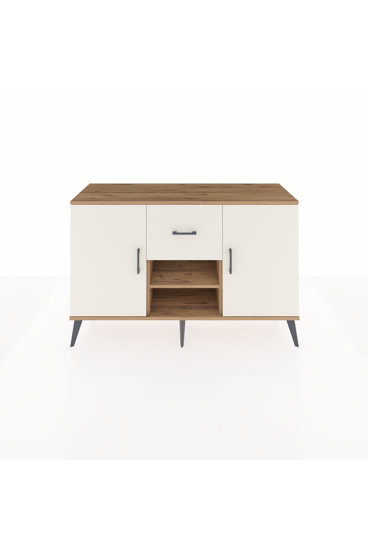 Kronos Konsol 3 Raflı Tek Çekmeceli 2 Kapaklı 132x59x83 - S606M038V22C