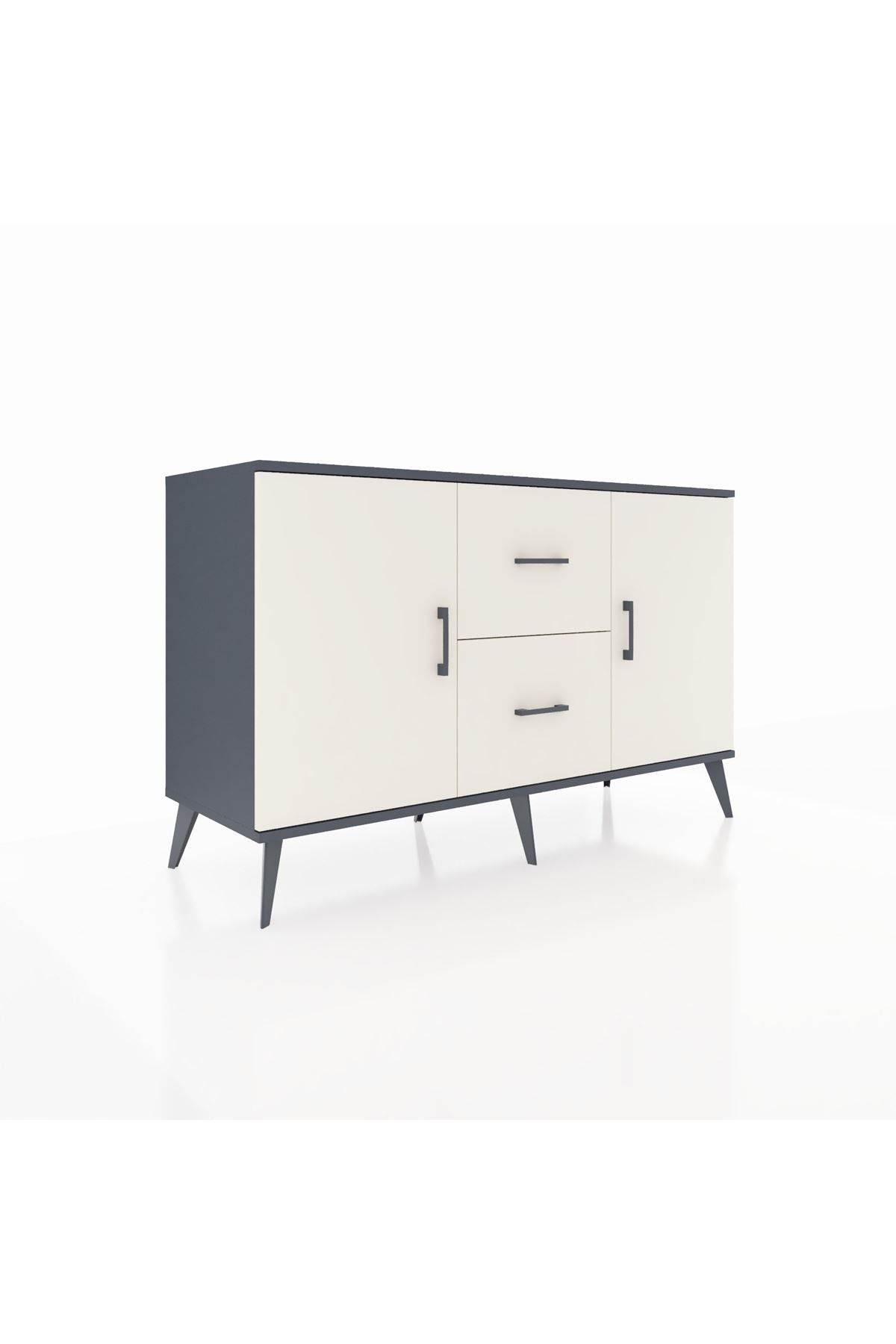 Kronos Konsol 2 Raflı 2 Çekmeceli 2 Kapaklı 132x59x83 - S606M039V13C