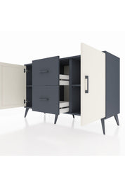 Kronos Konsol 2 Raflı 2 Çekmeceli 2 Kapaklı 132x59x83 - S606M039V14C