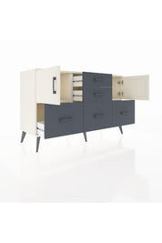 Kronos Konsol 2 Raflı 5 Çekmeceli 2 Kapaklı 132x59x83 - S606M042V05C