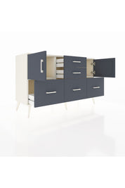 Kronos Konsol 2 Raflı 5 Çekmeceli 2 Kapaklı 132x59x83 - S606M042V08C