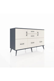 Kronos Konsol 2 Raflı 5 Çekmeceli 2 Kapaklı 132x59x83 - S606M042V13C