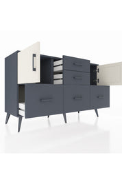 Kronos Konsol 2 Raflı 5 Çekmeceli 2 Kapaklı 132x59x83 - S606M042V14C