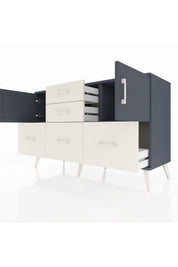 Kronos Konsol 2 Raflı 5 Çekmeceli 2 Kapaklı 132x59x83 - S606M042V16C