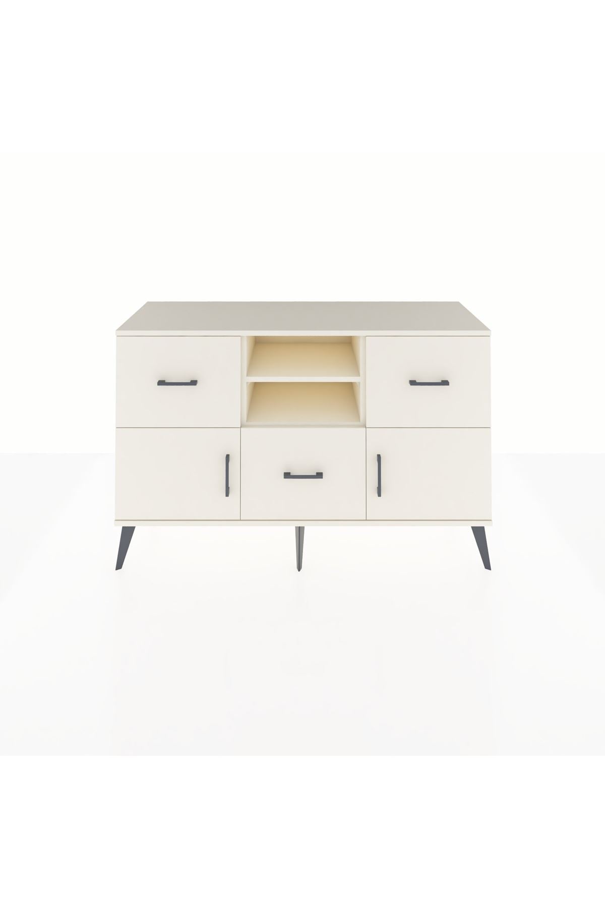 Kronos Konsol 2 Raflı 3 Çekmeceli 2 Kapaklı 132x59x83 - S606M043V04C