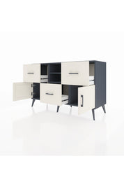 Kronos Konsol 2 Raflı 3 Çekmeceli 2 Kapaklı 132x59x83 - S606M043V13C