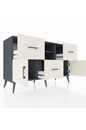 Kronos Konsol 2 Raflı 3 Çekmeceli 2 Kapaklı 132x59x83 - S606M043V13C