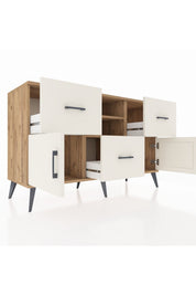 Kronos Konsol 2 Raflı 3 Çekmeceli 2 Kapaklı 132x59x83 - S606M043V22C
