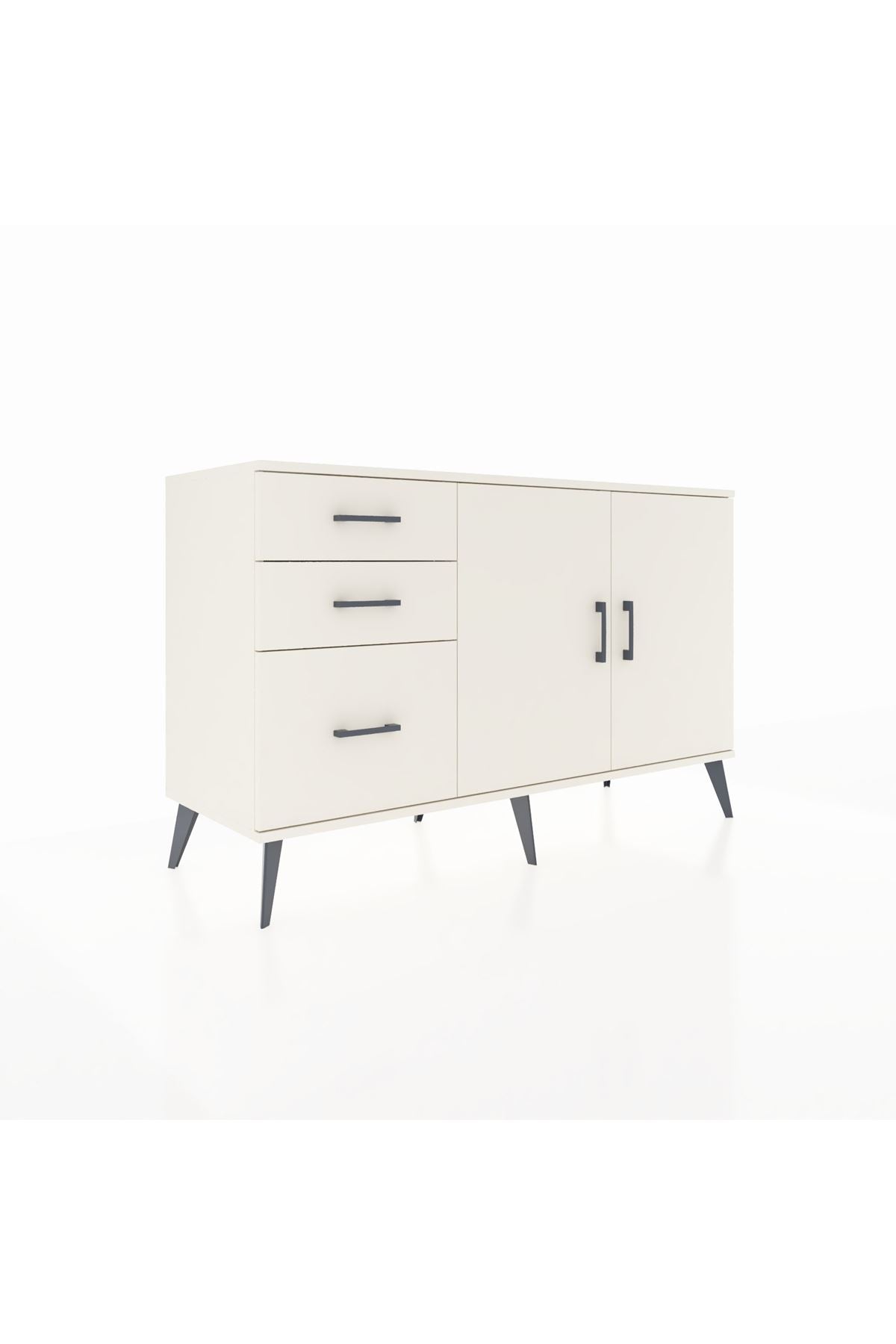 Kronos Konsol 2 Raflı 3 Çekmeceli 2 Kapaklı 132x59x83 - S606M044V04C