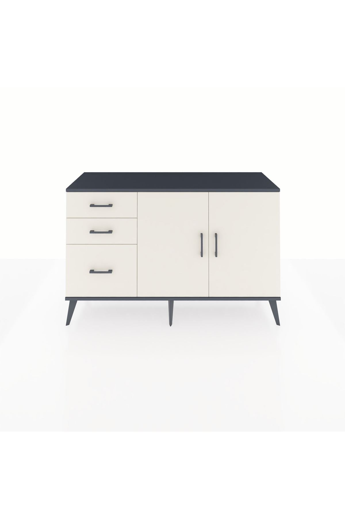 Kronos Konsol 2 Raflı 3 Çekmeceli 2 Kapaklı 132x59x83 - S606M044V13C