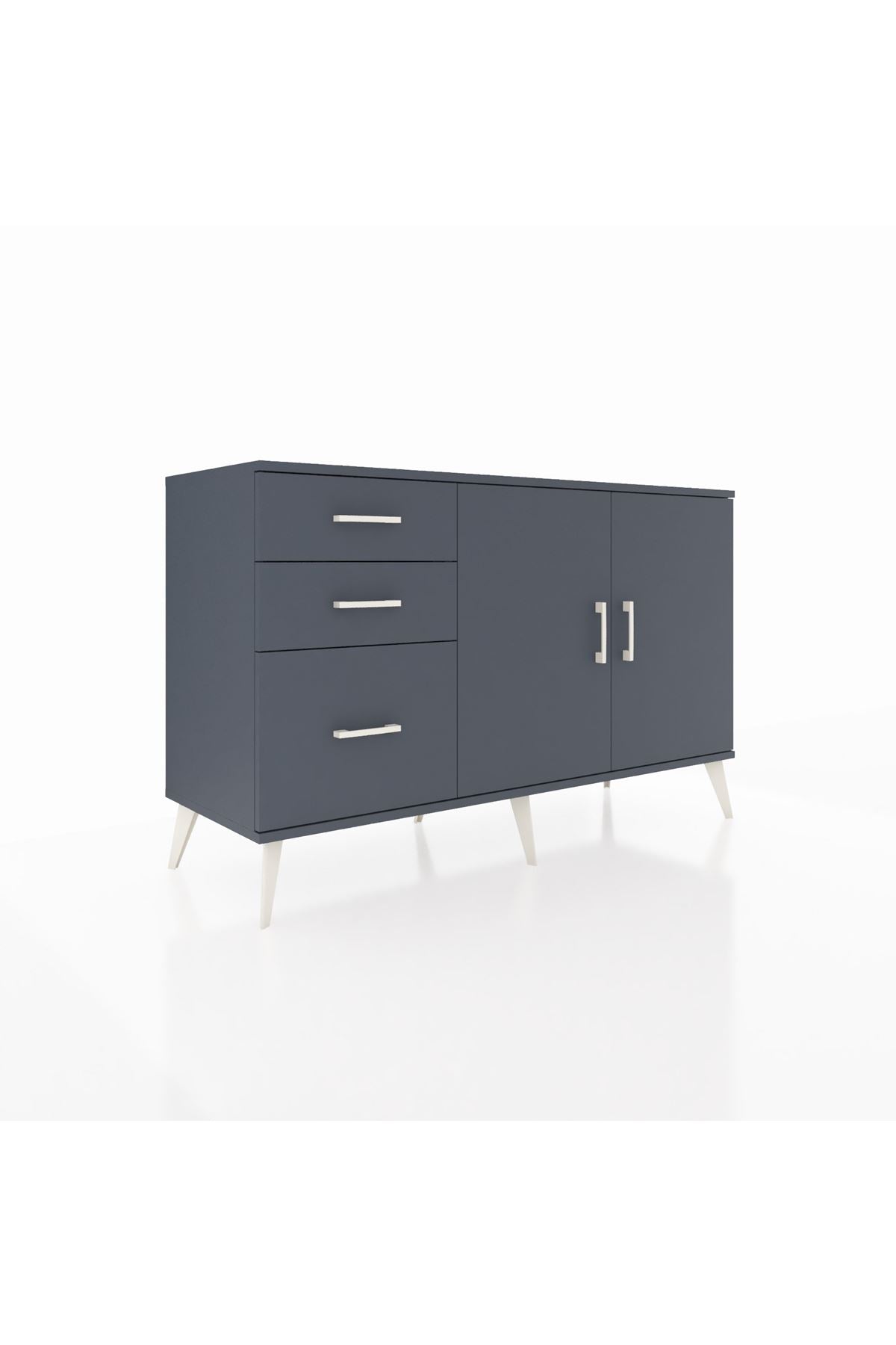 Kronos Konsol 2 Raflı 3 Çekmeceli 2 Kapaklı 132x59x83 - S606M044V17C