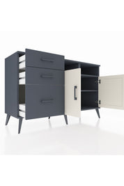 Kronos Konsol 4 Raflı 3 Çekmeceli 2 Kapaklı 132x59x83 - S606M045V14C
