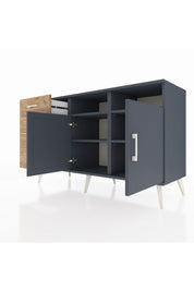 Kronos Konsol 4 Raflı 3 Çekmeceli 2 Kapaklı 132x59x83 - S606M045V18C