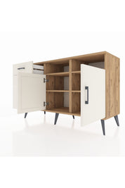 Kronos Konsol 4 Raflı 3 Çekmeceli 2 Kapaklı 132x59x83 - S606M045V22C