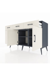 Kronos Konsol 2 Raflı 5 Çekmeceli 2 Kapaklı 132x59x83 - S606M046V13C