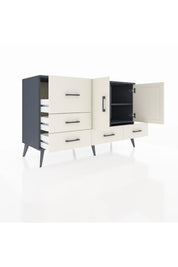 Kronos Konsol 4 Raflı 5 Çekmeceli 2 Kapaklı 132x59x83 - S606M047V13C