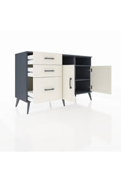 Kronos Konsol 4 Raflı 3 Çekmeceli 2 Kapaklı 132x59x83 - S606M048V13C