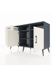 Kronos Konsol 4 Raflı 3 Çekmeceli 2 Kapaklı 132x59x83 - S606M048V13C