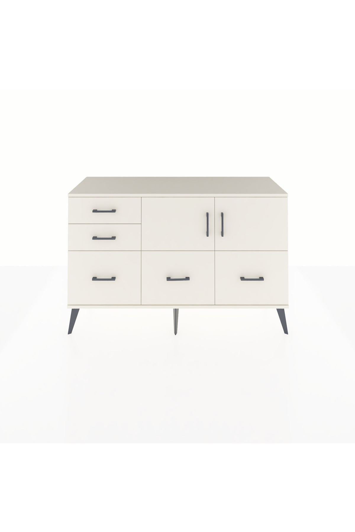Kronos Konsol 2 Raflı 5 Çekmeceli 2 Kapaklı 132x59x83 - S606M049V04C