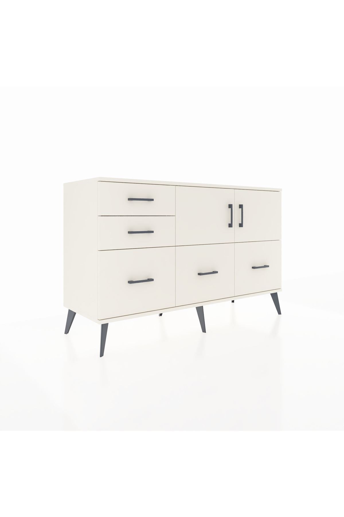 Kronos Konsol 2 Raflı 5 Çekmeceli 2 Kapaklı 132x59x83 - S606M049V04C