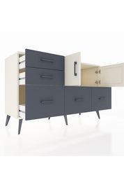 Kronos Konsol 2 Raflı 5 Çekmeceli 2 Kapaklı 132x59x83 - S606M049V05C