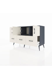 Kronos Konsol 2 Raflı 5 Çekmeceli 2 Kapaklı 132x59x83 - S606M049V13C