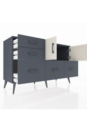 Kronos Konsol 2 Raflı 5 Çekmeceli 2 Kapaklı 132x59x83 - S606M049V14C