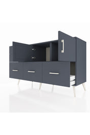 Kronos Konsol 2 Raflı 5 Çekmeceli 2 Kapaklı 132x59x83 - S606M049V17C