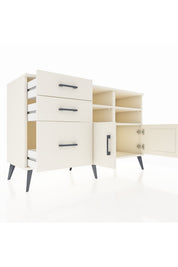 Kronos Konsol 4 Raflı 3 Çekmeceli 2 Kapaklı 132x59x83 - S606M050V04C