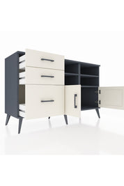 Kronos Konsol 4 Raflı 3 Çekmeceli 2 Kapaklı 132x59x83 - S606M050V13C
