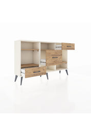 Arges Konsol 4 Raflı 3 Çekmeceli 132x30x83 - S144M001V03A