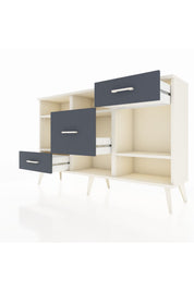 Arges Konsol 4 Raflı 3 Çekmeceli 132x30x83 - S144M001V05A