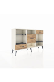 Arges Konsol 4 Raflı 3 Çekmeceli 132x30x83 - S144M001V09A