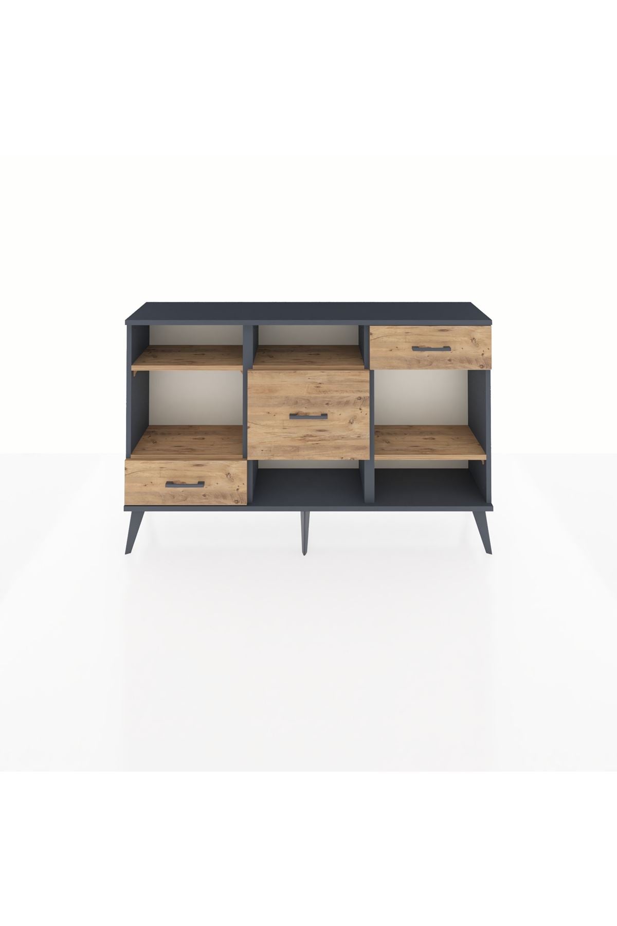Arges Konsol 4 Raflı 3 Çekmeceli 132x30x83 - S144M001V12A