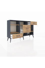 Arges Konsol 4 Raflı 3 Çekmeceli 132x30x83 - S144M001V12A