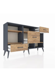 Arges Konsol 4 Raflı 3 Çekmeceli 132x30x83 - S144M001V12A